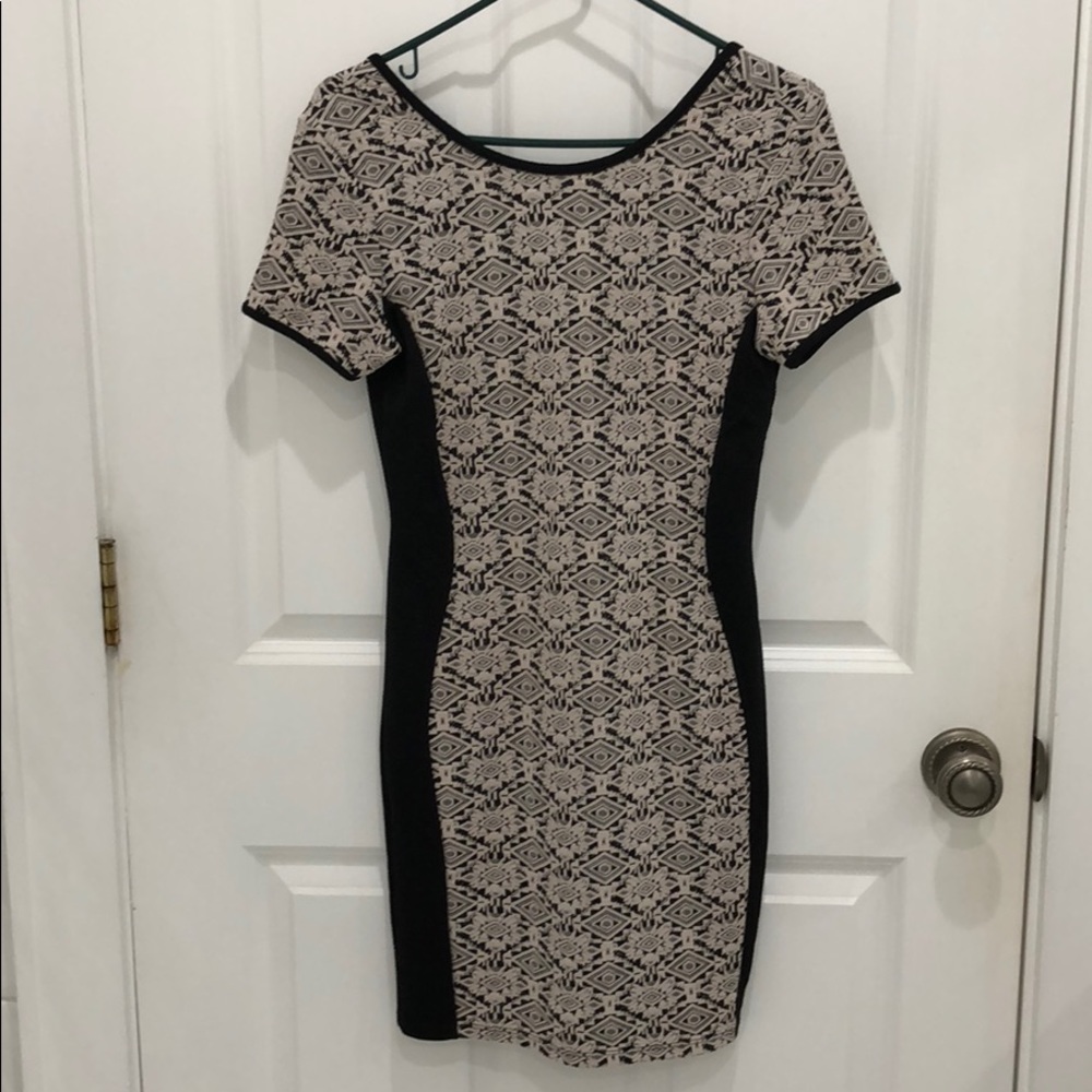 Printed Body Con Dress